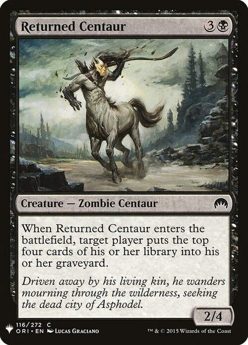 Returned Centaur Card Front