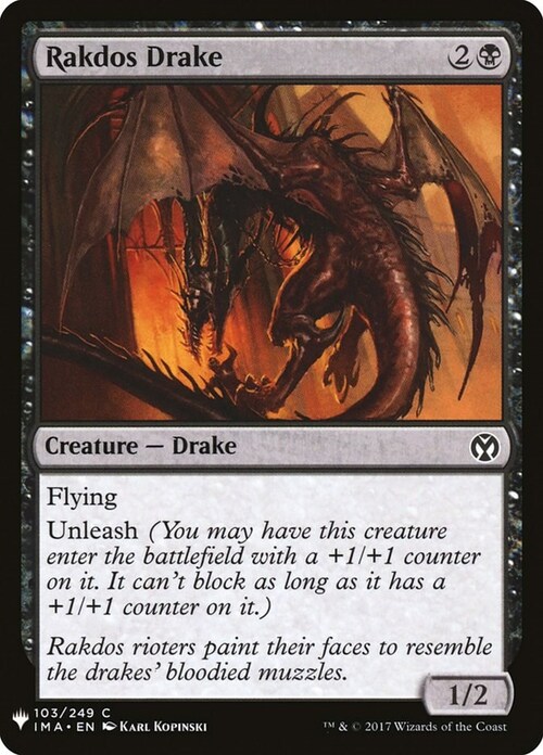 Rakdos Drake Card Front