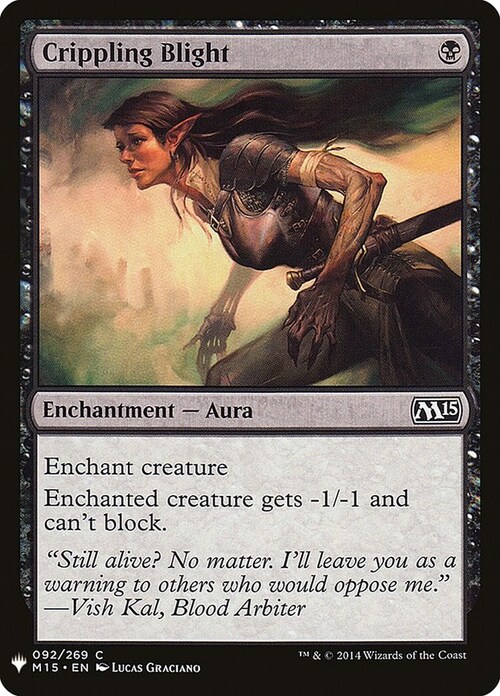 Crippling Blight Card Front