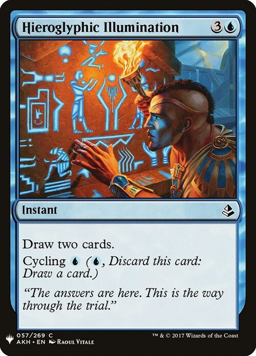 Hieroglyphic Illumination Card Front