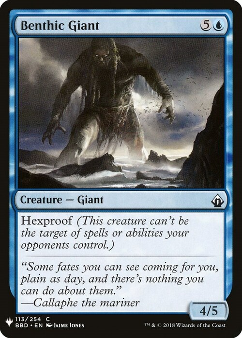 Benthic Giant Card Front