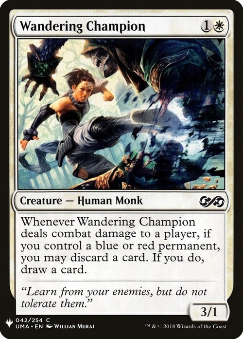 Wandering Champion Card Front