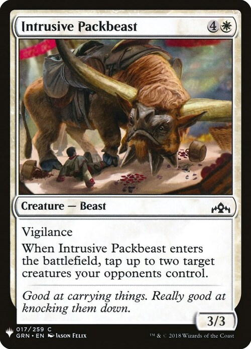 Intrusive Packbeast Card Front