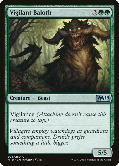 Vigilant Baloth Card Front