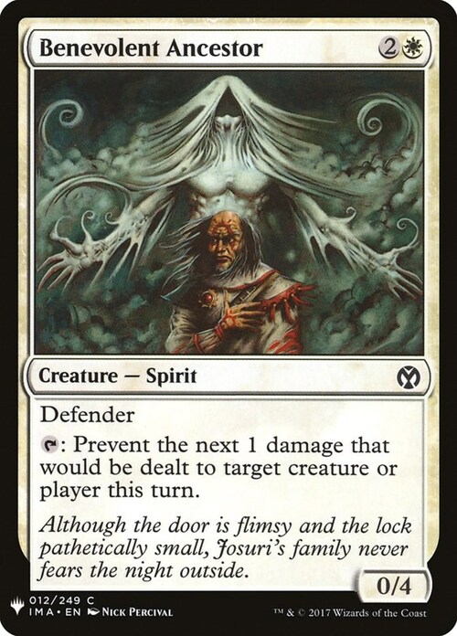 Benevolent Ancestor Card Front