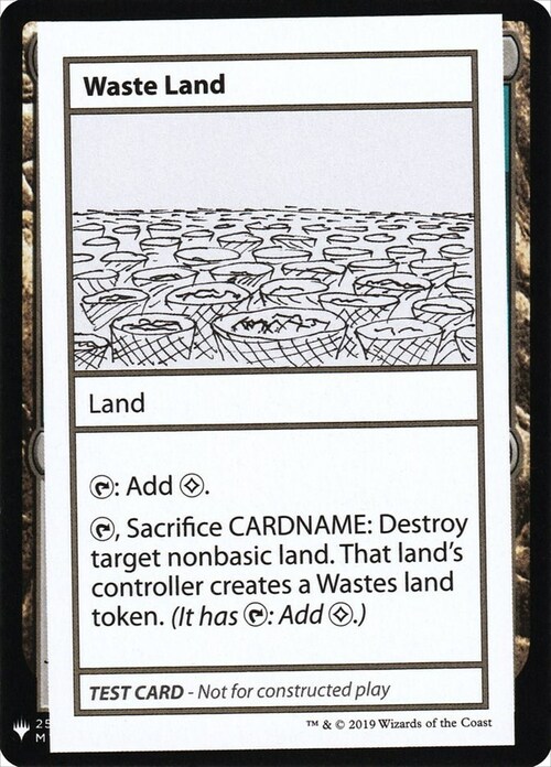 Waste Land Card Front