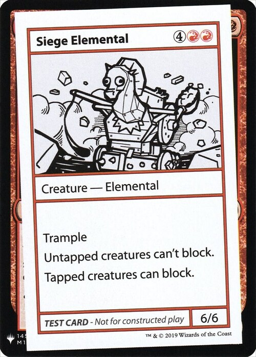 Siege Elemental Card Front