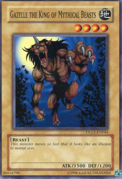 Gazelle the King of Mythical Beasts Card Front