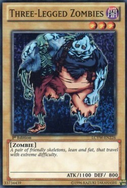 Three-Legged Zombies Card Front