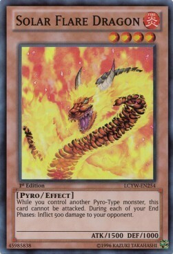 Solar Flare Dragon Card Front