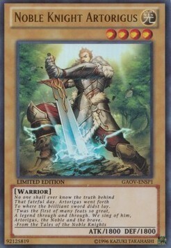 Noble Knight Artorigus Card Front