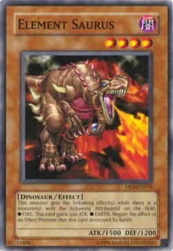 Element Saurus Card Front