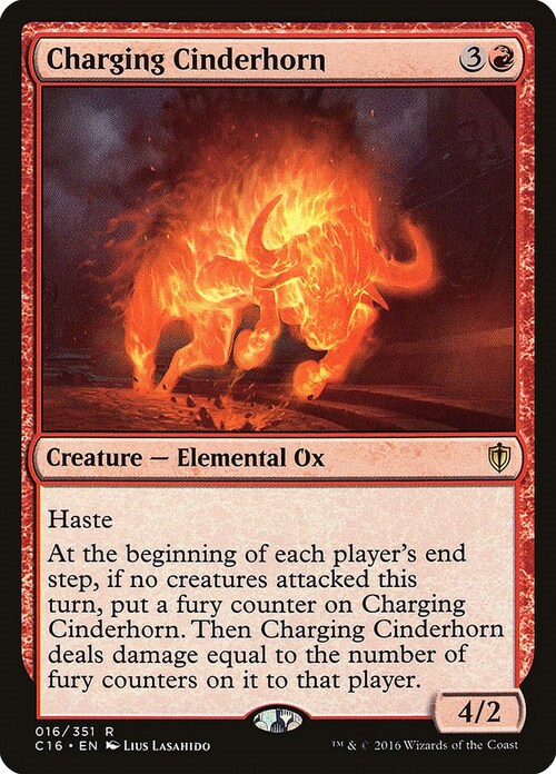 Charging Cinderhorn Card Front