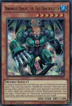 Dinomight Knight, the True Dracofighter Card Front