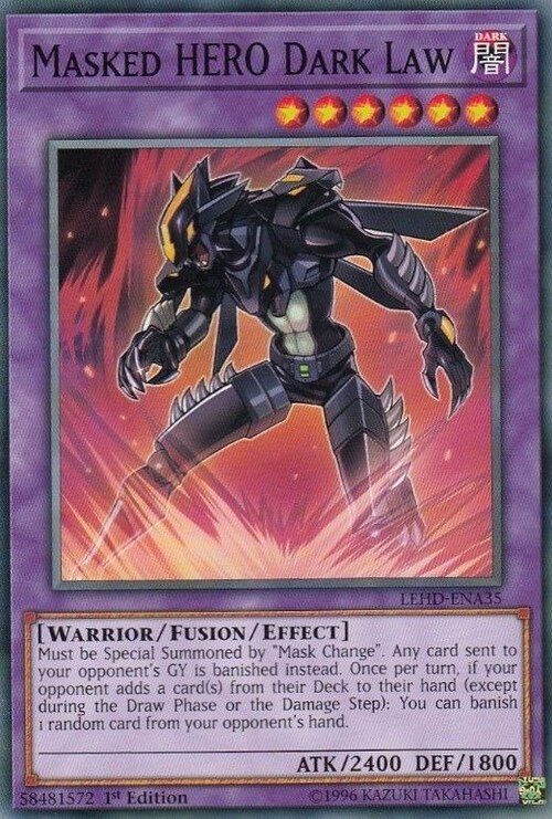 Masked HERO Dark Law Card Front