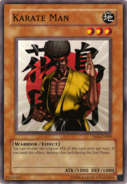 Karate Man Card Front