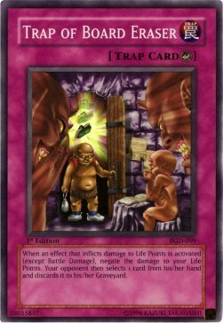 Trap of Board Eraser Card Front