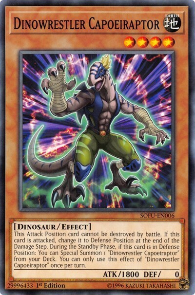 Dinowrestler Capoeiraptor Card Front