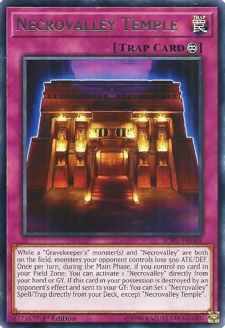 Necrovalley Temple Card Front