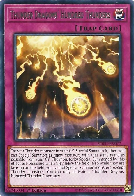 Thunder Dragons' Hundred Thunders Card Front