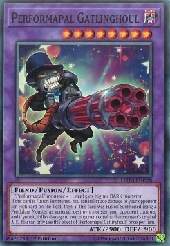 Performapal Gatlinghoul Card Front