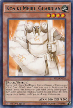 Koa'ki Meiru Guardian Card Front