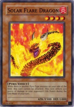 Solar Flare Dragon Card Front