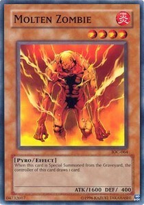 Molten Zombie Card Front