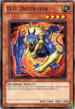 D.D. Destroyer Card Front