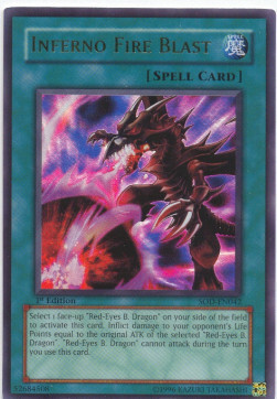 Inferno Fire Blast Card Front