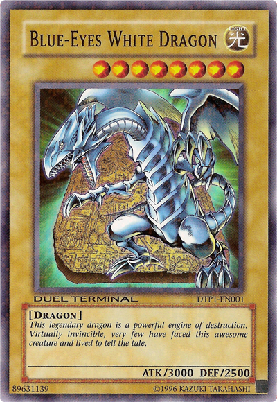 Blue-Eyes White Dragon Card Front