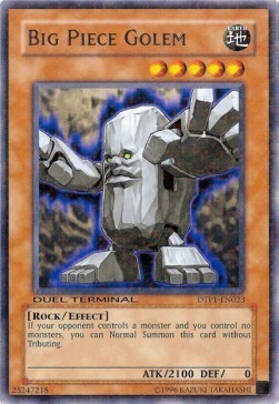 Big Piece Golem Card Front