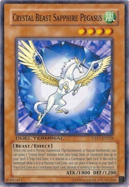 Crystal Beast Sapphire Pegasus Card Front