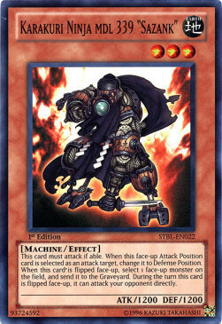 Karakuri Ninja mdl 339 "Sazank" Card Front