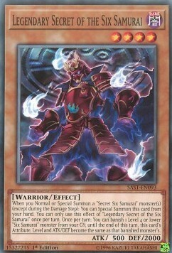 Legendary Secret of the Six Samurai Card Front