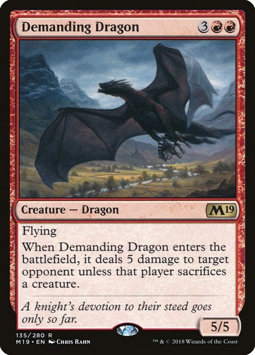 Demanding Dragon Card Front