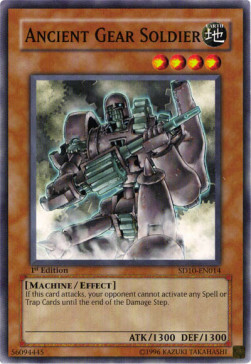 Ancient Gear Soldier Card Front