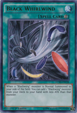 Black Whirlwind Card Front