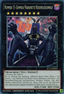 Number 15: Gimmick Puppet Giant Grinder Card Front