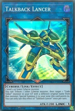 Talkback Lancer Card Front