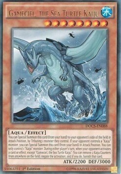 Gameciel, the Sea Turtle Kaiju Card Front