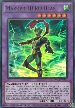 Masked HERO Blast Card Front