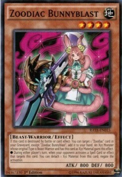 Zoodiac Bunnyblast Card Front