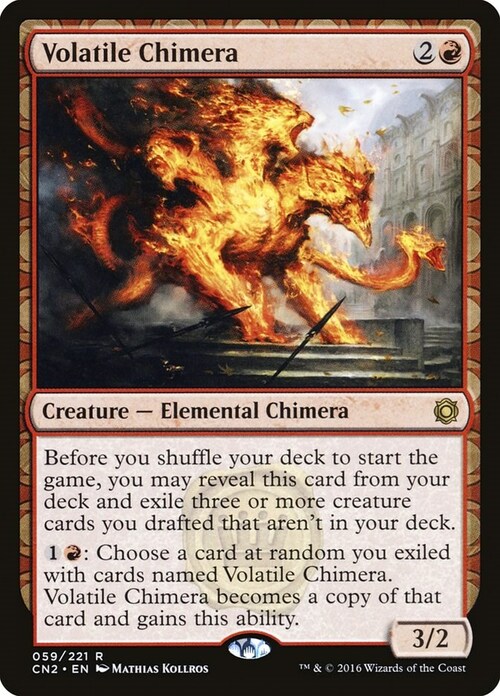 Volatile Chimera Card Front