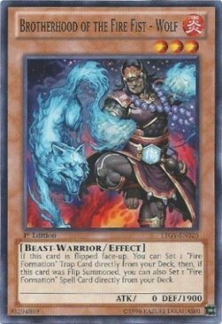 Brotherhood of the Fire Fist - Wolf Card Front