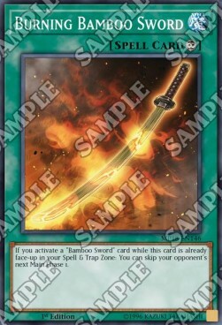 Burning Bamboo Sword Card Front