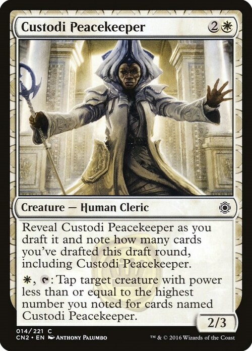 Custodi Peacekeeper Card Front