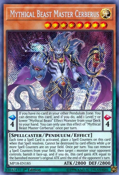 Mythical Beast Master Cerberus Card Front