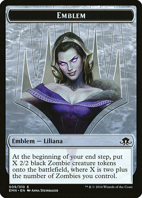 Liliana, the Last Hope Emblem Card Front