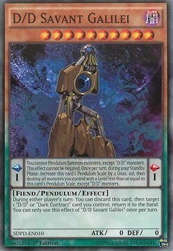 D/D Savant Galilei Card Front